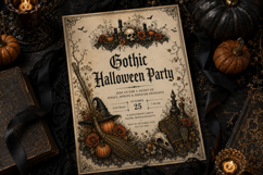 Gothic Halloween Edges 4 PNG Clipart Set Product Image 4