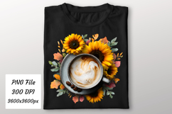 Watercolor Fall Coffee Latte Png | Fall Latte Png Product Image 2