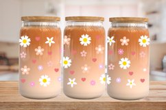 Libbey Glass 16oz | 20oz | Spring Flowers Glass Cup Wrap Product Image 3