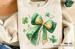 Too Cute To Pinch PNG, St Patricks Day Sublimation Product Image 1