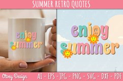 Summer Retro Quotes SVG| Retro Summer SVG Product Image 2
