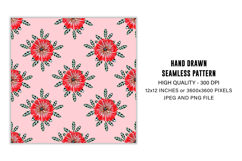 Acrylic Flower Seamless Pattern | Flower Digital Paper Product Image 2