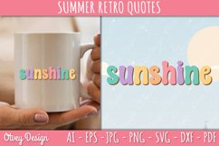 Summer Retro Quotes SVG| Retro Summer SVG Product Image 2