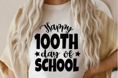 Happy 100th day of school SVG, 100 days of school PNG Product Image 5