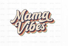 Retro Mama vibes PNG Sublimation Product Image 1