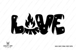Camping Love SVG - Camping SVG Design - Love SVG Designs Product Image 1