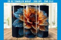Flower Tumbler Wrap | 3D Flower Tumbler Wrap Product Image 2