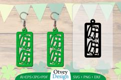 St Patrick&#039;s Day Earrings LaserCut File BUNDLE Product Image 4