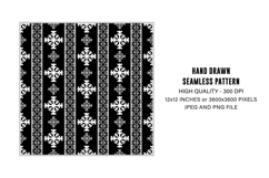 Snowflake Seamless Pattern | WInter Digital Paper Product Image 2