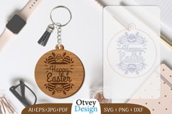 Happy Easter Keychain Lasercut BUNDLES 12 DESIGNS Product Image 3