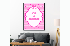 I Am Survivor Wall Art | Breast Cancer Wall Art Product Image 2