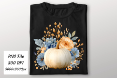 Watercolor Boho Fall Pumpkin Png | Fall Png Product Image 2