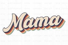 Retro Mama vibes PNG Sublimation Product Image 2