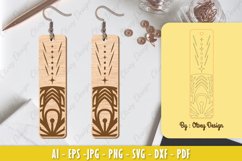 Mandala Earring Lasercut Product Image 1