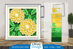 3D Shadow Box Floral Layered Papercut BUNDLES Product Image 3