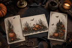 Gothic Halloween Edges 1 PNG Clipart Set Product Image 6