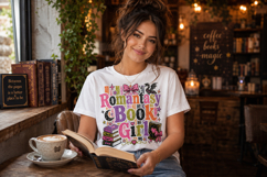 Romantasy Book Girl Bookish PNG Graphic Product Image 4