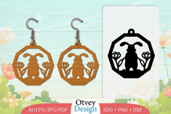 Earring Rabbit Lasercut | Happy Easter Lasercut Product Image 1