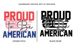 Proud To Be American SVG | Patriotic 4th of July Design Product Image 2