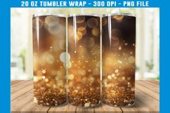 Golden Bokeh Tumbler Wrap | Bokeh Tumbler | Tumbler Wrap Product Image 2