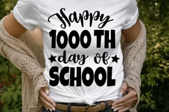 Happy 1000 days of school SVG, 1000 days teacher shirt SVG Product Image 5