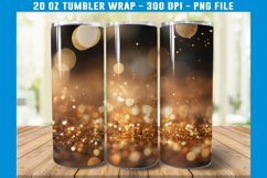 Golden Bokeh Tumbler Wrap | Bokeh Tumbler | Tumbler Wrap Product Image 2