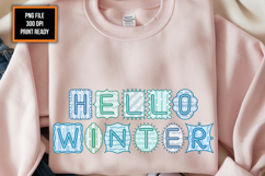 Hello Winter Coquette Frame, Winter Clipart, Winter Png Product Image 2