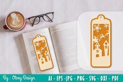 Santa sleigth Bookmark SVG Product Image 1