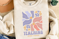 Teacher Boho Floral SVG Design | Teacher SVG Design Product Image 2