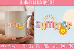 Summer Retro Quotes SVG| Retro Summer SVG Product Image 2