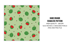 Watermelon Seamless Pattern | Watermelon Digital Paper Product Image 3