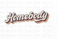 Retro Homebody PNG Sublimation Product Image 2