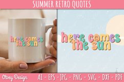 Summer Retro Quotes SVG| Retro Summer SVG Product Image 2
