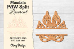 Paw Mandala Split Lasercut BUNDLES Product Image 3