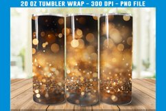 Golden Bokeh Tumbler Wrap | Bokeh Tumbler | Tumbler Wrap Product Image 2