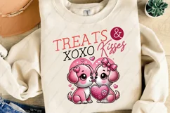 Valentine Dog Sublimation PNG, Dog T Shirt Designs Product Image 1