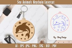 Keychain Sea Animals Lasercut SVG Product Image 1