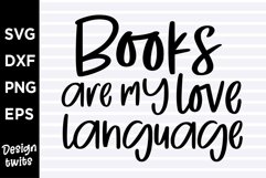 Books are my love language SVG Product Image 1