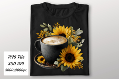 Watercolor Fall Coffee Latte Png | Fall Latte Png Product Image 2