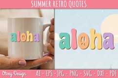 Summer Retro Quotes SVG| Retro Summer SVG Product Image 2