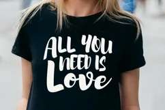 Love is all you need SVG, Love SVG, Valentines Day SVG Product Image 3