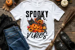 Spooky Vibes PNG, Halloween Sublimation PNG, Funny Halloween Product Image 2