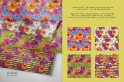 Watercolor Floral Seamless Pattern Set Product Image 2