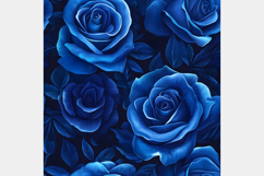 Blue Rose Digital Paper Pattern | Seamless Pattern Product Image 2