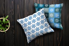 Winter Snowflakes Pattern Digital Paper Set Product Image 2