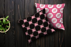 Pink and Black Shabby Chic Floral Digital Papers Product Image 3