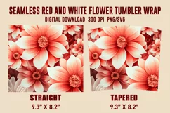 Flower Tumbler Sublimation Wrap, Flower Tumbler Product Image 2