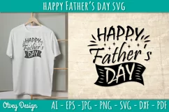 Happy Father's Day SVG | Happy Father's Day Cricut File Product Image 1