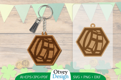 Keychain St Patrick&#039;s Day Lasercut Product Image 1