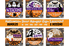 Halloween Door Hanger Sign Welcome Lasercut BUNDLES Product Image 1